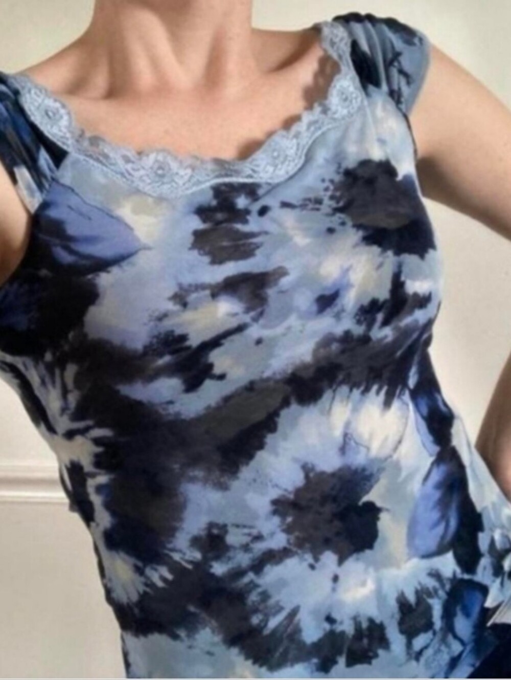 NEW Tie Dye Mesh Top